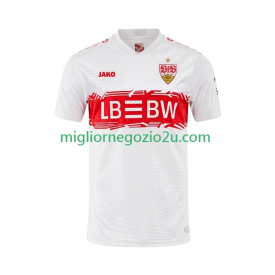 Maglia VfB Stuttgart Uomo Casa Divisa 2025-2026 Manica Corta