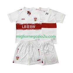 Maglia VfB Stuttgart Bambino Casa Divisa 2025-2026 Manica Corta