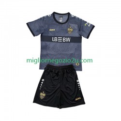 Maglia VfB Stuttgart Bambino Terza Divisa 2025-2026 Manica Corta