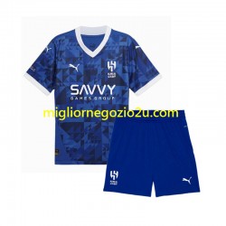 Maglia Al-Hilal Bambino Casa Divisa 2024-2025 Manica Corta