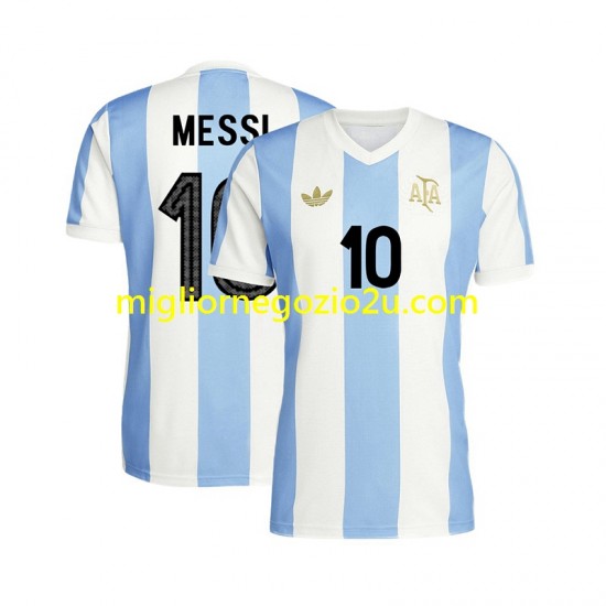 Maglia Argentina Lionel Messi 10 50 Anniversary Uomo Casa Divisa Manica Corta