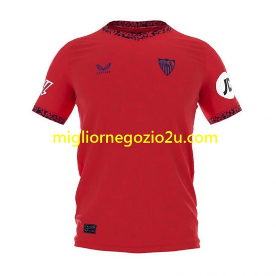 Maglia Sevilla FC Uomo Trasferta Divisa 2024-2025 Manica Corta