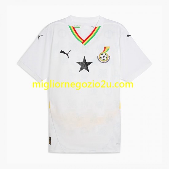 Maglia Ghana Uomo Casa Divisa 2024 Manica Corta