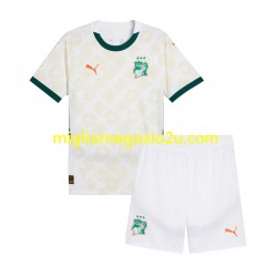 Maglia Costa d'Avorio Bambino Trasferta Divisa 2025 Manica Corta