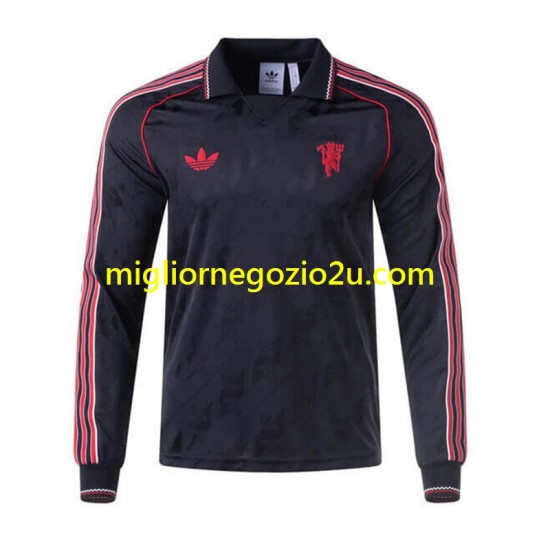 Maglia Manchester United Special Uomo Casa Divisa 2024 Manica Lunga