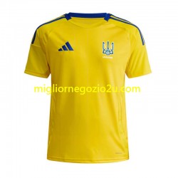 Maglia Ucraina Uomo Casa Divisa 2024 Manica Corta