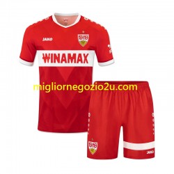 Maglia VfB Stuttgart Bambino Trasferta Divisa 2024-2025 Manica Corta