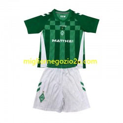 Maglia Werder Bremen Bambino Casa Divisa 2024-2025 Manica Corta