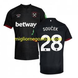 Maglia West Ham United SOUCEK 28 Uomo Trasferta Divisa 2024-2025 Manica Corta