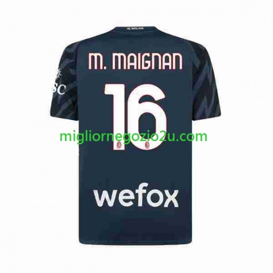 Maglia AC Milan Mike Maignan 16 Portiere Uomo Terza Divisa 2023-2024 Manica Corta