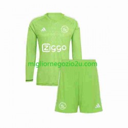 Maglia AFC Ajax Portiere Bambino Casa Divisa 2023-2024 Manica Lunga