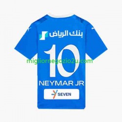 Maglia Al Hilal Neymar JR 10 Uomo Casa Divisa 2023-2024 Manica Corta