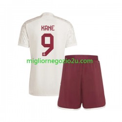 Maglia FC Bayern München Harry Kane 9 Bambino Terza Divisa 2023-2024 Manica Corta