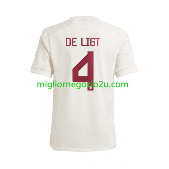 Maglia FC Bayern München Matthijs de Ligt 4 Uomo Terza Divisa 2023-2024 Manica Corta