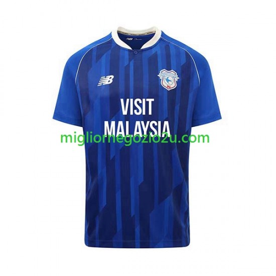 Maglia Cardiff City Uomo Casa Divisa 2023-2024 Manica Corta