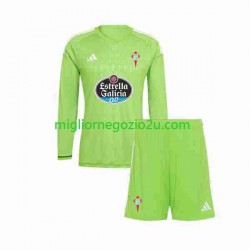 Maglia Celta de Vigo Portiere Bambino Casa Divisa 2023-2024 Manica Lunga