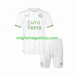 Maglia Feyenoord Rotterdam Bambino Terza Divisa 2023-2024 Manica Corta
