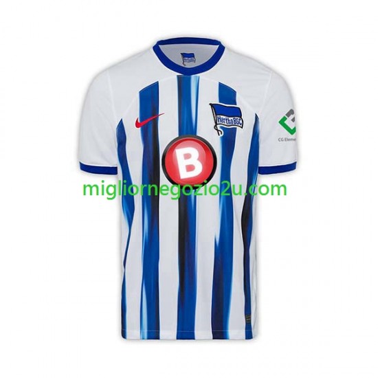 Maglia Hertha BSC Uomo Casa Divisa 2023-2024 Manica Corta