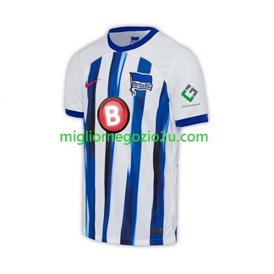Maglia Hertha BSC Uomo Casa Divisa 2023-2024 Manica Corta