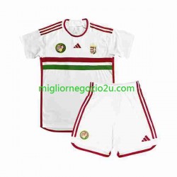 Maglia Hungray Bambino Trasferta Divisa 2022 Manica Corta