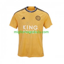 Maglia Leicester City Uomo Terza Divisa 2023-2024 Manica Corta
