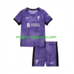 Maglia Liverpool Bambino Terza Divisa 2023-2024 Manica Corta