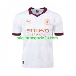 Maglia Manchester City Uomo Trasferta Divisa 2023-2024 Manica Corta