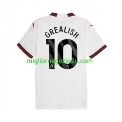 Maglia Manchester City Jack Grealish 10 Uomo Trasferta Divisa 2023-2024 Manica Corta