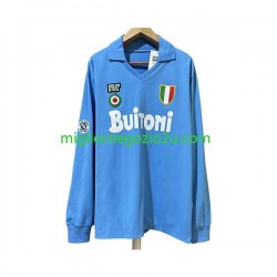 Maglia Napoli 1987 1988 Retro Uomo Casa Divisa Manica Lunga