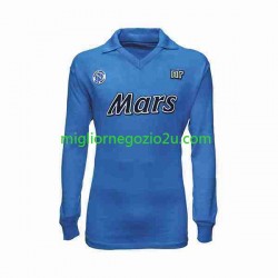 Maglia Napoli 1989 1990 Retro Uomo Casa Divisa Manica Lunga