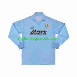 Maglia Napoli 1990 1991 Retro Uomo Casa Divisa Manica Lunga