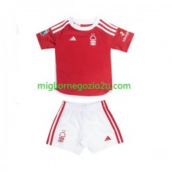 Maglia Nottingham Forest Bambino Casa Divisa 2023-2024 Manica Corta