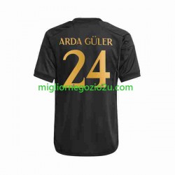 Maglia Real Madrid Arda Guler 24 Uomo Terza Divisa 2023-2024 Manica Corta