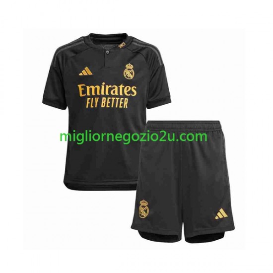 Maglia Real Madrid Bambino Terza Divisa 2023-2024 Manica Corta