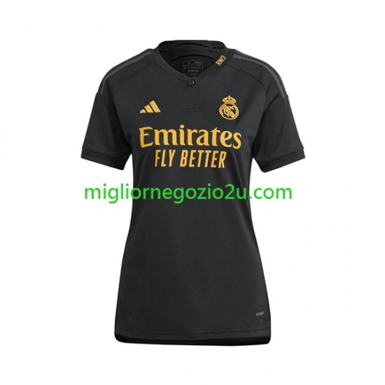 Maglia Real Madrid Donna Terza Divisa 2023-2024 Manica Corta