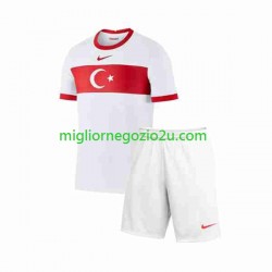 Maglia Turchia Bambino Casa Divisa 2023-2024 Manica Corta