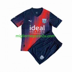 Maglia West Bromwich Albion Bambino Terza Divisa 2023-2024 Manica Corta