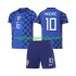 Maglia Croazia Modrić Luka 10 Bambino Trasferta Divisa Mondiali 2026 Manica Corta