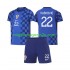 Maglia Croazia Luka Vuskovic 22 Bambino Trasferta Divisa Mondiali 2026 Manica Corta