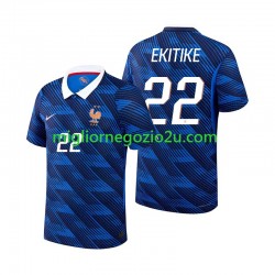 Maglia Francia Hugo Ekitike 22 Uomo Casa Divisa Mondiali 2026 Manica Corta