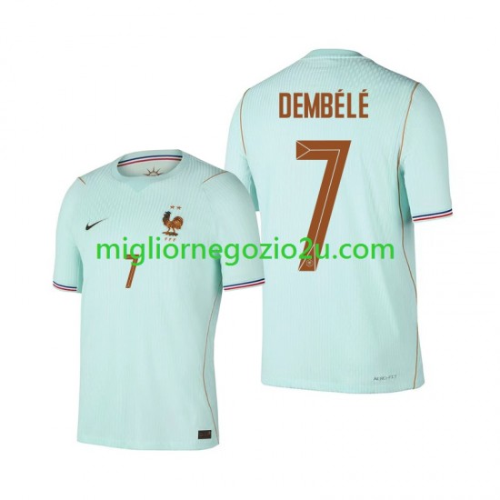 Maglia Francia Ousmane Dembele 7 Uomo Trasferta Divisa Mondiali 2026 Manica Corta