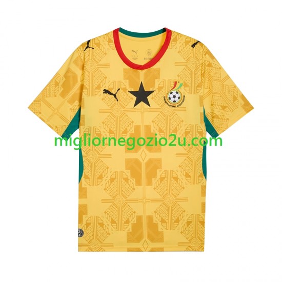 Maglia Ghana Uomo Trasferta Divisa Mondiali 2026 Manica Corta