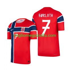 Maglia Norvegia Alexander Sorloth 7 Uomo Casa Divisa Mondiali 2026 Manica Corta
