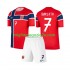 Maglia Norvegia Alexander Sorloth 7 Bambino Casa Divisa Mondiali 2026 Manica Corta
