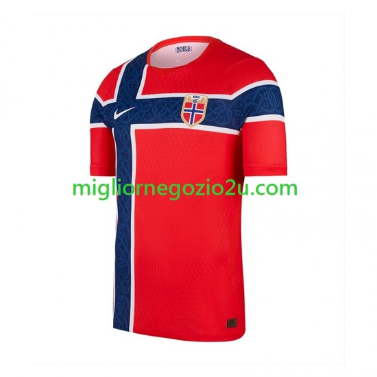 Maglia Norvegia Uomo Casa Divisa Mondiali 2026 Manica Corta