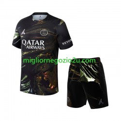 Maglia Paris Saint-Germain Night Edition Bambino Quarta Divisa 2025-2026 Manica Corta