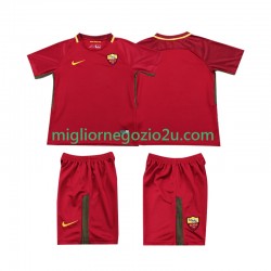 Maglia AS Roma 2017-2018 Retro Bambino Casa Divisa Manica Corta