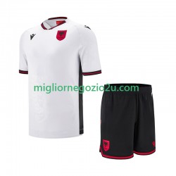 Maglia Albania Bambino Trasferta Divisa 2025-2026 Manica Corta