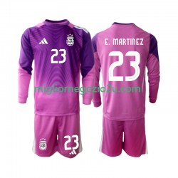 Maglia Argentina Emiliano Martinez 23 Portiere Bambino Casa Divisa 2025 Manica Lunga