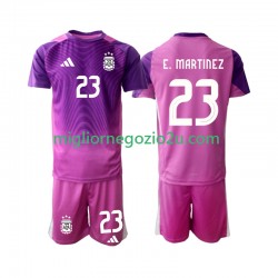 Maglia Argentina Emiliano Martinez 23 Portiere Bambino Casa Divisa 2025 Manica Corta